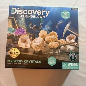 Discovery Mindblown Mystery Crystals Geode Kit Kids STEM Science Set 14 Piece